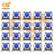 6 x 6 x 4.3mm Blue Color Tactile Momentary Push Button Switch Pack of 100